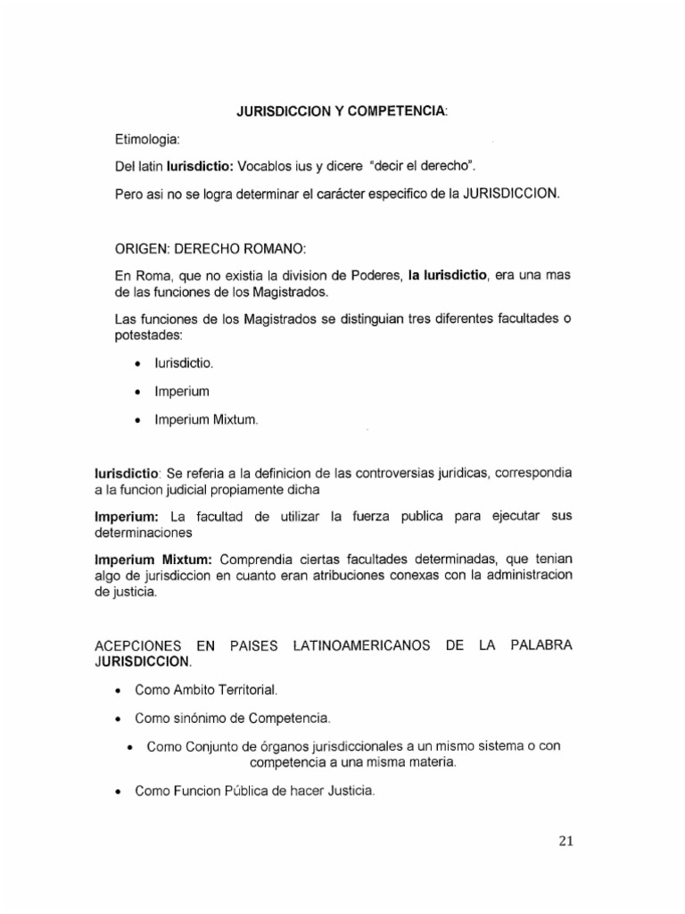 Jurisdiccion y Competencia | PDF