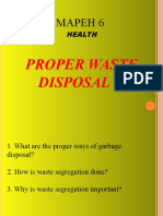 Proper Waste Disposal