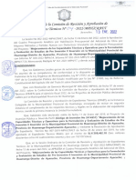 Craet #04-2022 Mejoramiento Cap. Tec. Op. para Formulacion Evaluacion de Estudios Pre Inv. e Inversion en La MPH