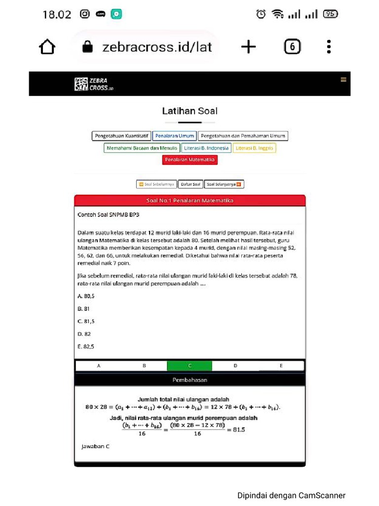 Soal Snbt Math 2023 Pdf