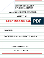 Cuaderno Cuento Con Valores