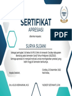 Sertifikat Apresiasi