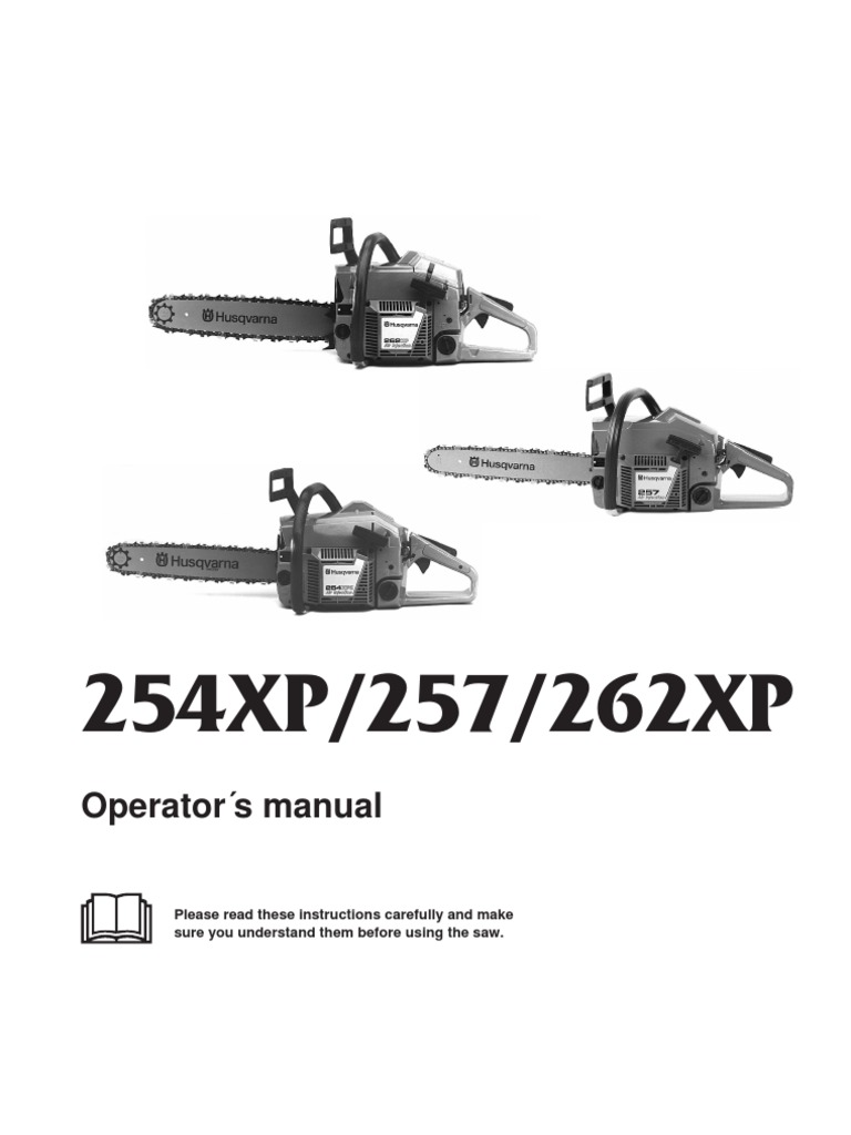 Husqvarna 254XP User Manual | PDF | Gasoline | Mechanical Engineering