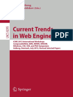 Current Trends in Web Engineering: Quan Z. Sheng Jesper Kjeldskov