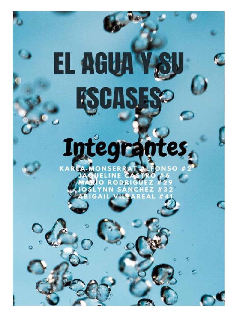 Escasez de Agua: Desafíos y Soluciones | PDF | Agua | La contaminación ...