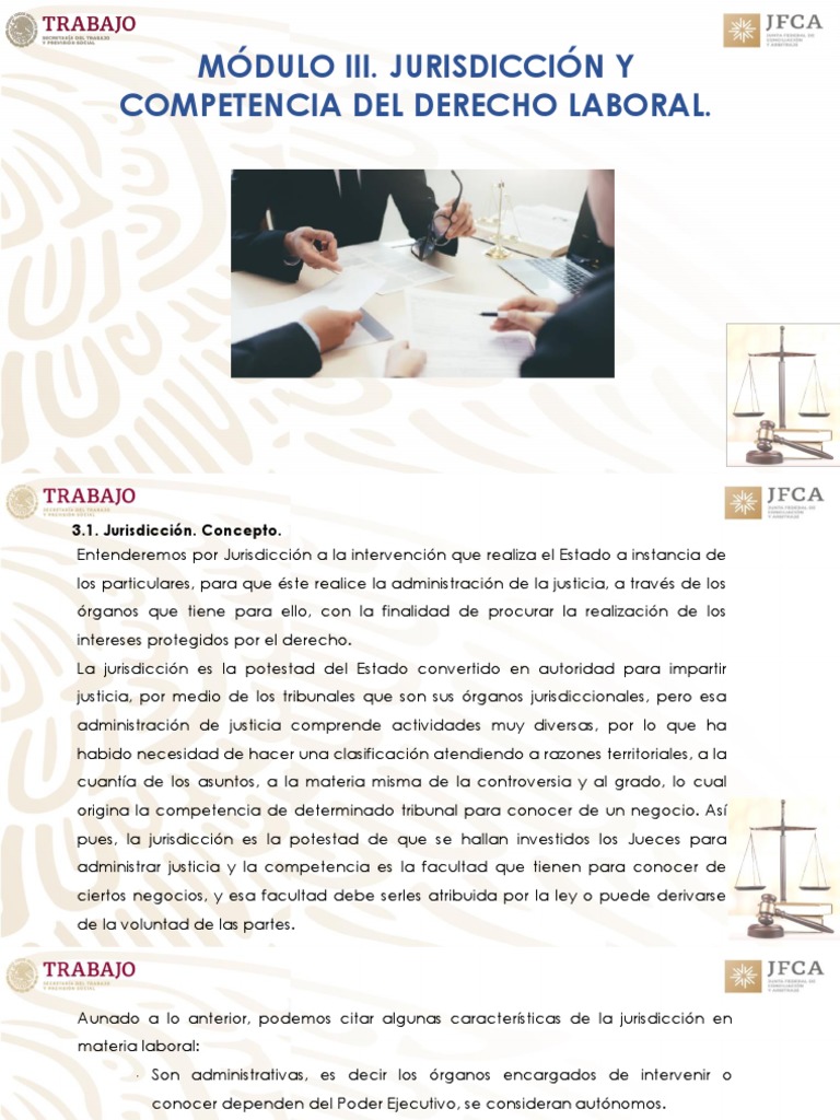 Jurisdicción y Competencia Laboral | PDF | Jurisdicción | Ley procesal