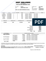 Tentative and Assessment Form