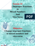 Lesson 32 - Changing Improper Fractions To Mixed Numbers