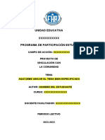 Estructura de Proyecto PARTICIPACION ESTUDIANTIL