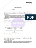 Revision Note - Matematika - Kelas 6 - Bilangan Bulat 