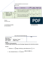 EVALUASI (Kisi-Kisi Soal Dan Kartu Soal) Sudut Berelasi YAYU H.F