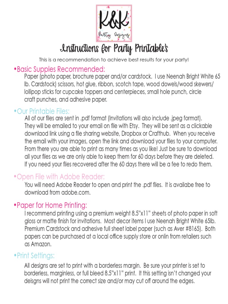 Printables Instructions | Descargar gratis PDF | Envelope | Adhesive