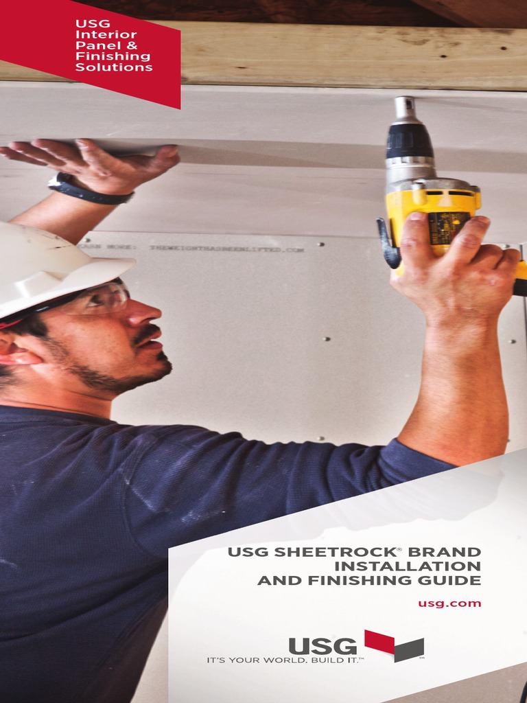 Sheetrock Gypsum Panels Installation Guide en J371 PDF Drywall