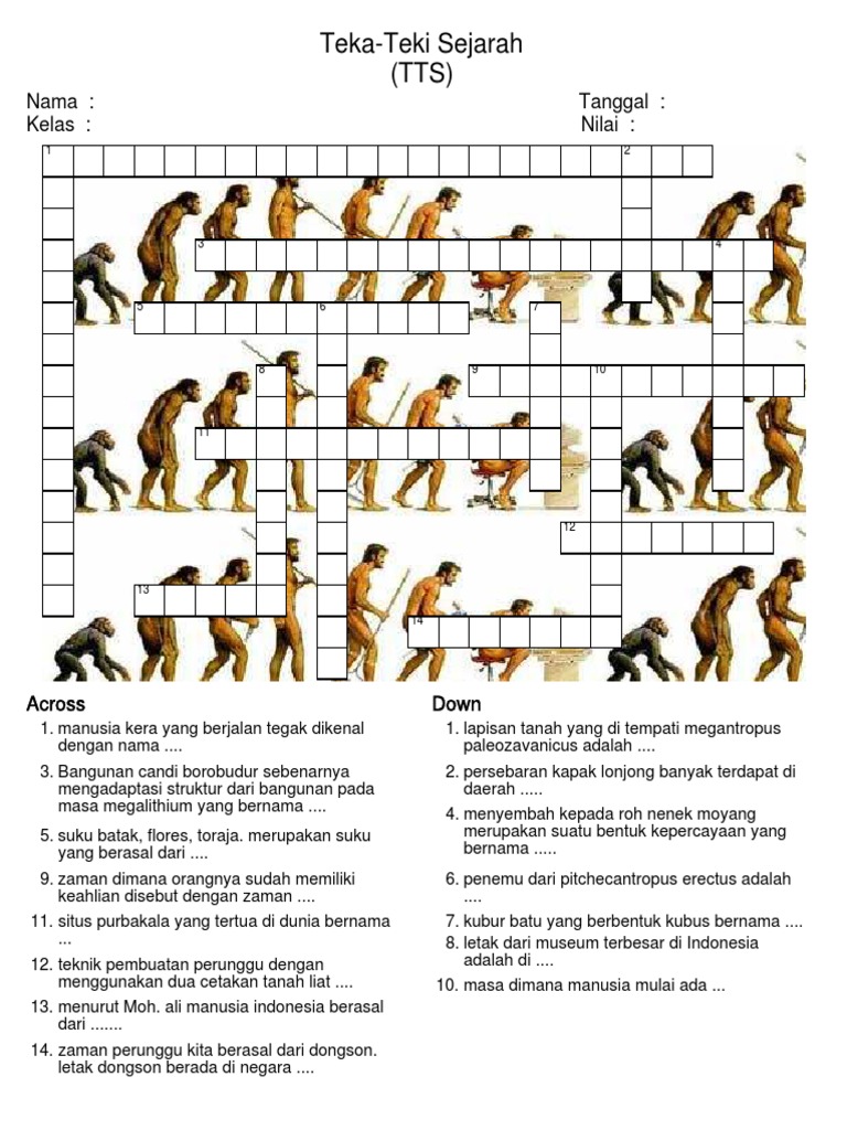 Teka Teki Sejarah Tts Pdf