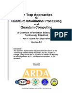 Ion Trap Approaches Quantum Information Processing Quantum Computing