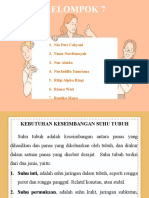 Kebutuhan Keseimbangan Suhu Tubuh