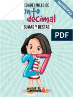 19 Cuadernillo de Sumas Y Restas Con Punto Decimal