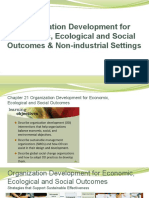 Organization Development For Economic Ecological and Social Outcome Non Industrial Settings