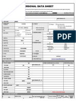 CS Form No. 212 Personal Data Sheet