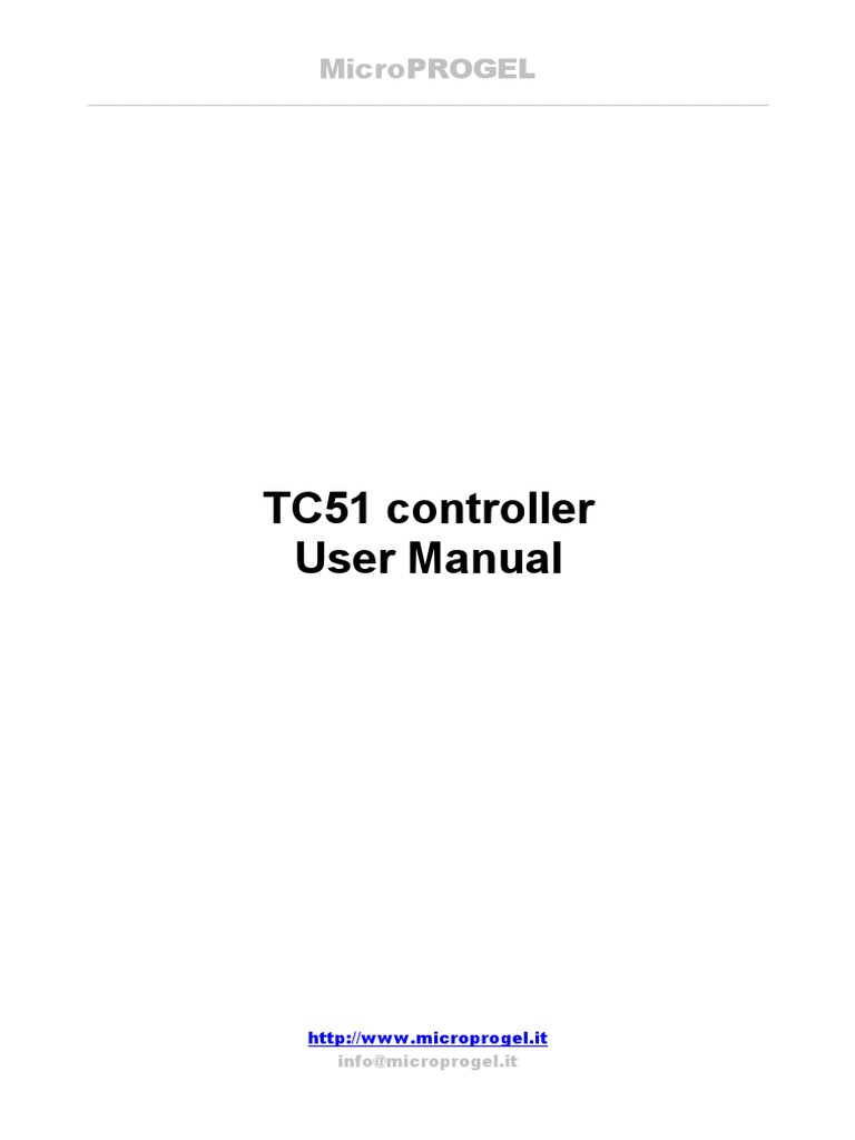 TC51 Controller User Manual | PDF | Thermocouple | Flash (Photography)
