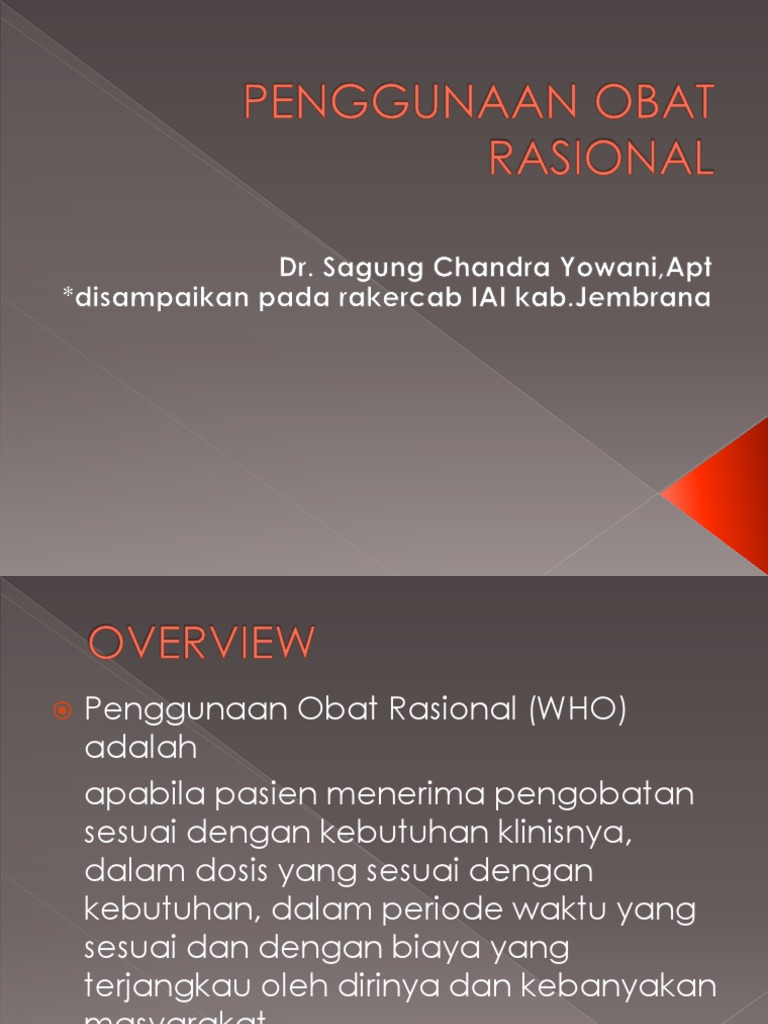 Penggunaan Obat Rasional | PDF