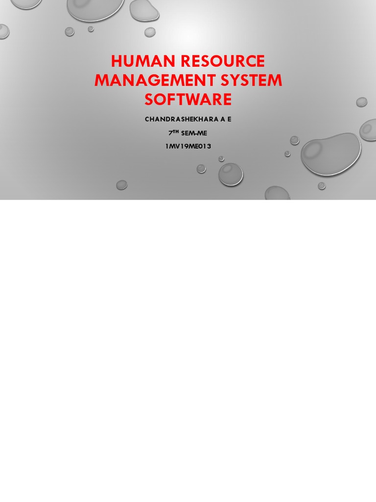 Human Resource Management System Software | PDF | Software As A Service