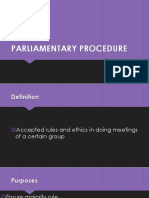 Parliamentary Procedure