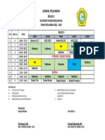 Jadwal Pelajaran Kelas 3