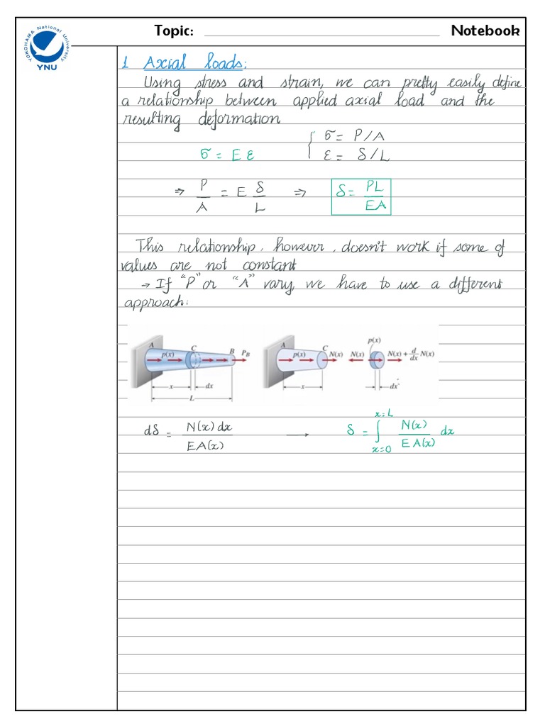 Axial Load Effects on Members | PDF