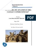 Guerra Afganistán 2001: causas y consecuencias