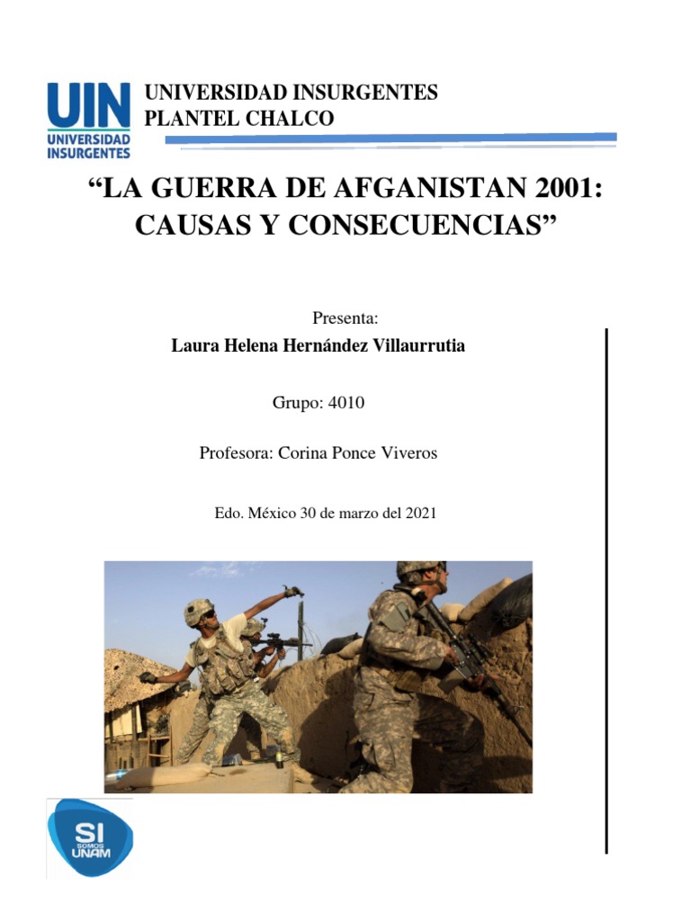 La Guerra de Afganistan 2001 PDF Afganistán Ataques del 11 de