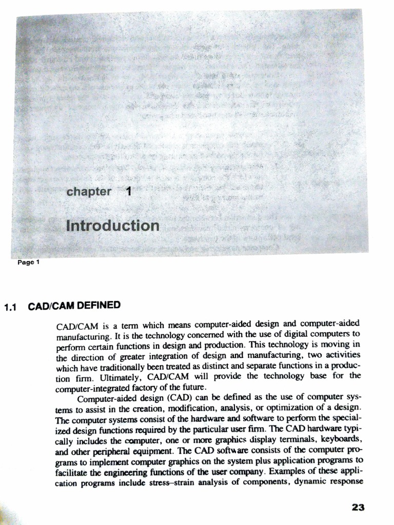 CAD CAM Part 1 | PDF | Computer Aided Design | Automation