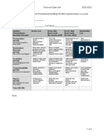 Chinese 1 Presentational Speaking Checklist Designed by Shan-Lee Liu Ed