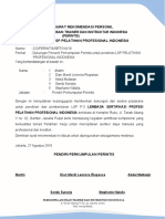 Surat Rekomendasi Personil Asosiasi Perintis Pendiri LSP