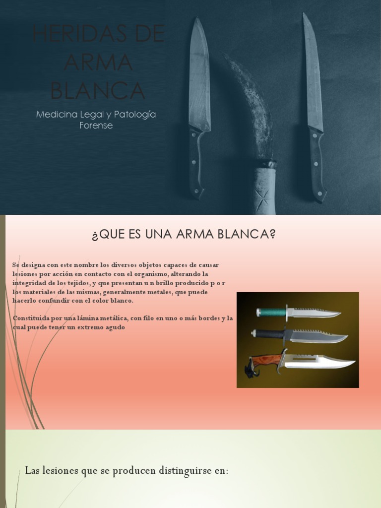 Tipos y características de heridas por arma blanca | PDF | Herida ...