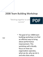 2008 Team Building Success Workshop