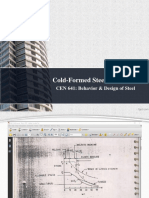 Cold Formed Sections III