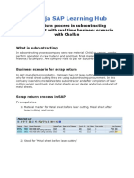 Subcontracting Scrap Return Process