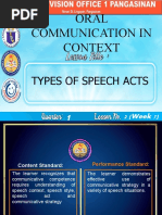 Types of Speech Acts