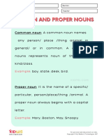 Common and Proper Nouns Printable Worksheets For Grade 2