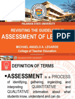 Revisiting The Guidelines in Assessment of Learning