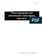 Law Enforcement Organization and Administration Inter Agency Approach