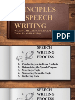 Principles Speech Writing