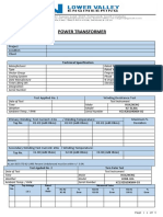 Transformer Test Form