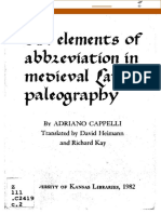 The Elements of Abbreviation in Medieval Latin Paleography