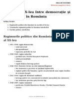 Secolul Al XX Lea Intre Democratie Si Totalitarism in Romania
