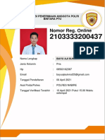 Form Reg. Online Pendaftar 2103333200437