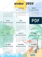 Minimal and Simple Calendar 2022