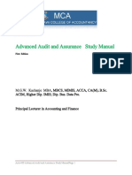 AAA400 Advanced Audit and Assurance Study Manual A