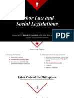 Labor Law - General Provision and Employee-Employer Relationship With Cases